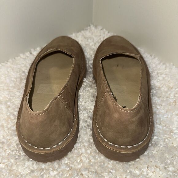 LL Bean Stonington Slip On Loafer 7M Brown Nubuck Casual Comfort Minimalist Boat - Picture 5 of 9